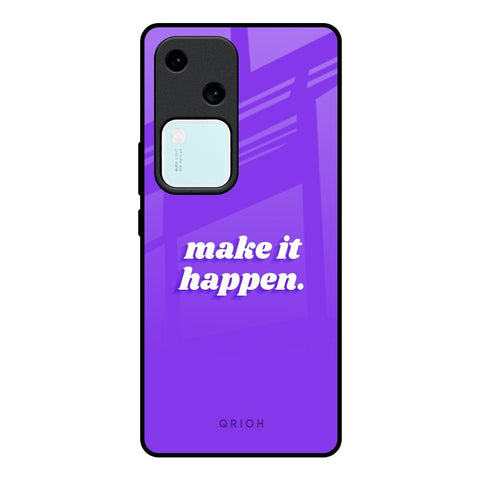 Make it Happen Vivo V30 5G Glass Back Cover Online