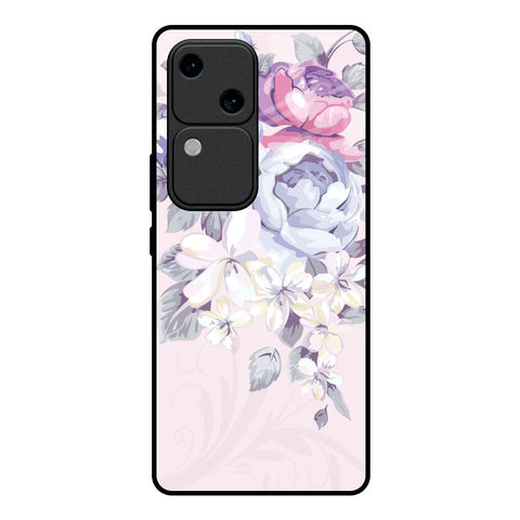 Elegant Floral Vivo V30 5G Glass Back Cover Online