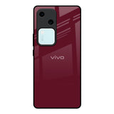 Classic Burgundy Vivo V30 5G Glass Back Cover Online