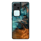 Golden Splash Vivo V30 5G Glass Back Cover Online