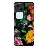 Flowers & Butterfly Vivo V30 5G Glass Back Cover Online