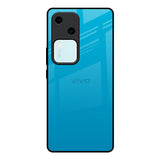 Blue Aqua Vivo V30 5G Glass Back Cover Online