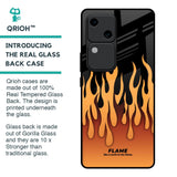 Fire Flame Glass Case for Vivo V30 5G