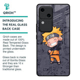 Orange Chubby Glass Case for Vivo V30 5G