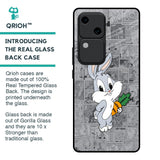 Cute Baby Bunny Glass Case for Vivo V30 5G