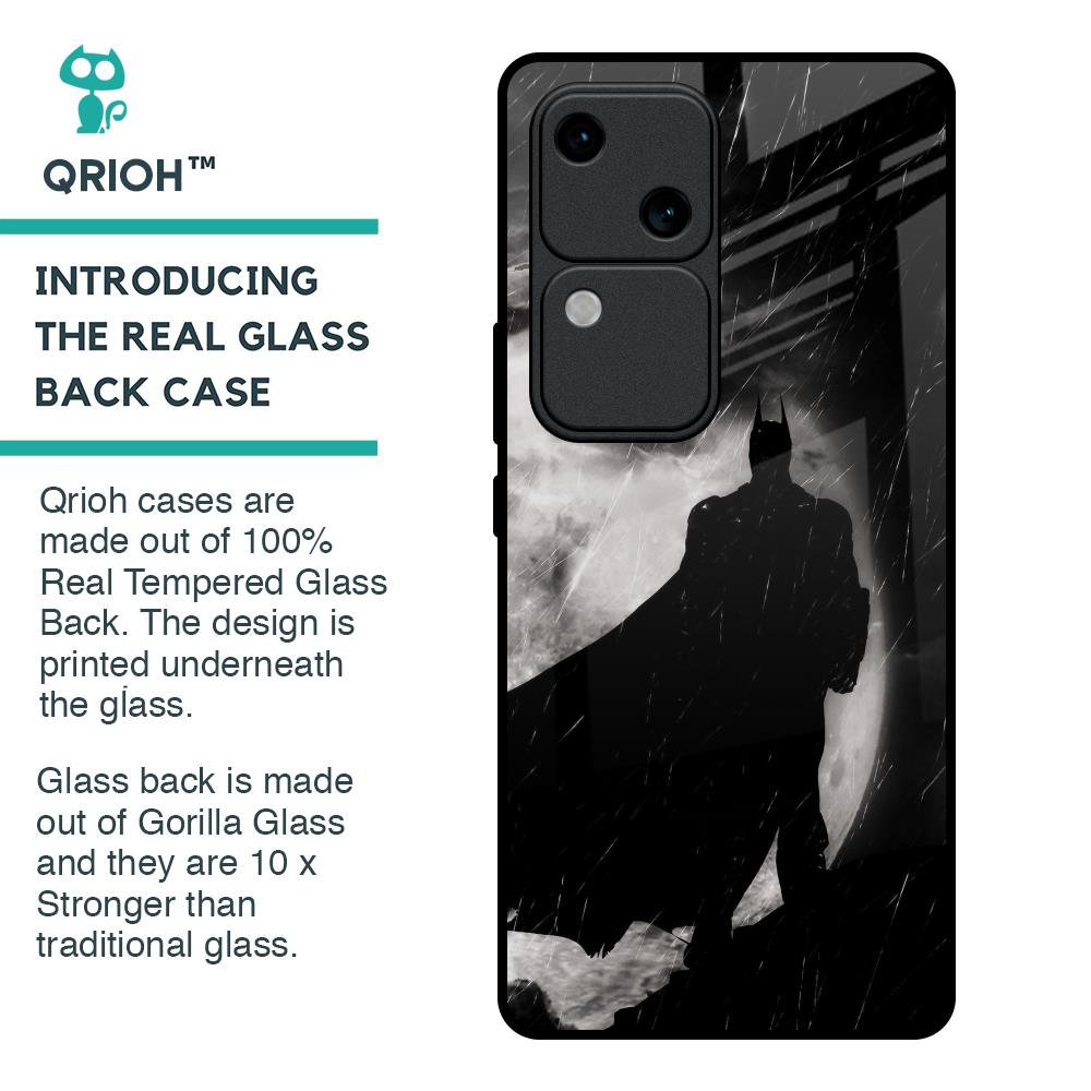 Dark Warrior Hero Glass Case for Vivo V30 5G