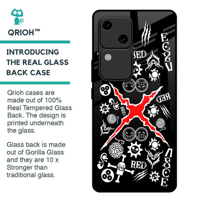 Red Zone Glass Case for Vivo V30 5G
