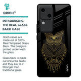 Golden Owl Glass Case for Vivo V30 5G