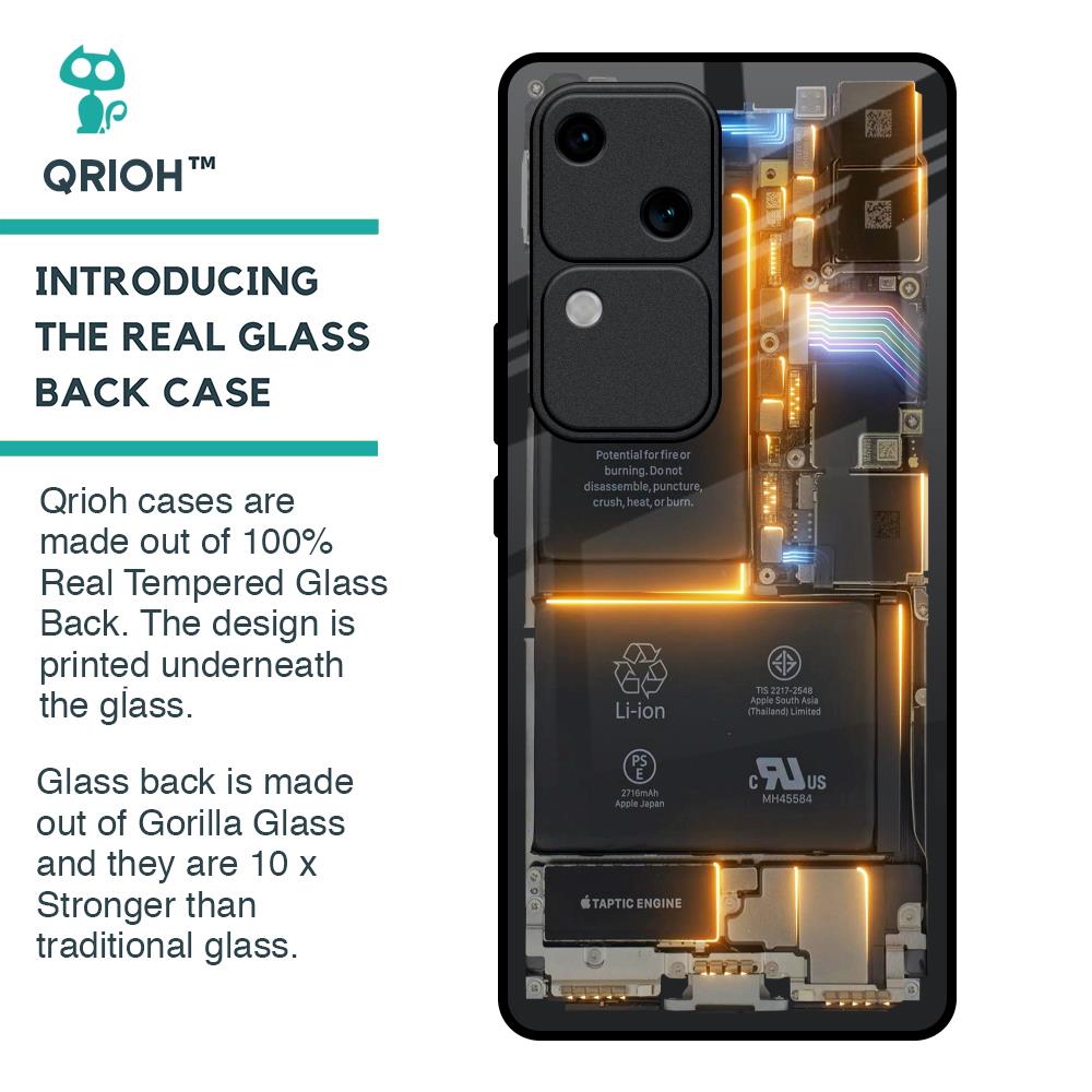 Glow Up Skeleton Glass Case for Vivo V30 5G