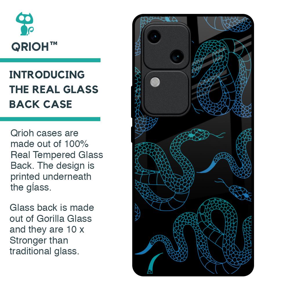 Serpentine Glass Case for Vivo V30 5G
