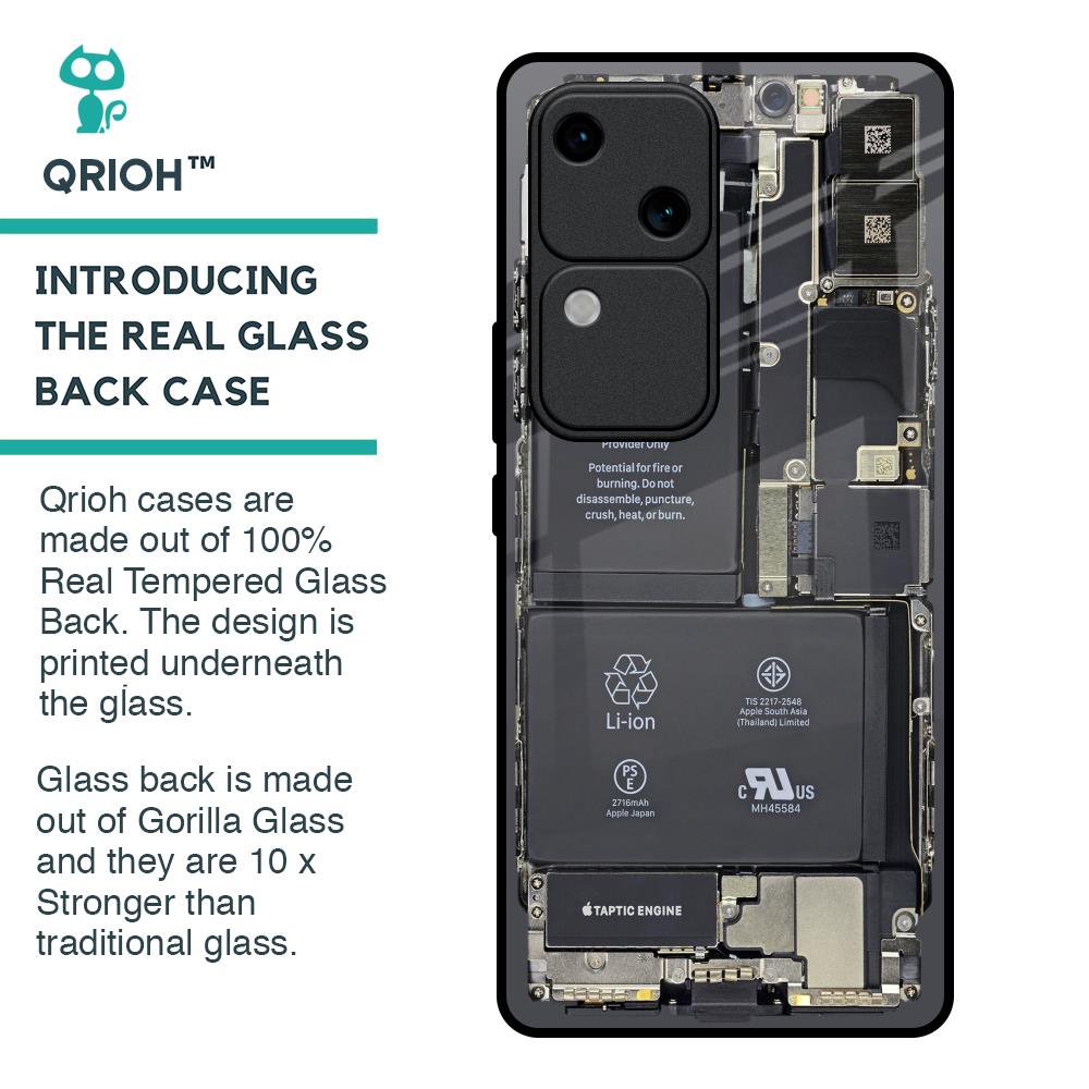 Skeleton Inside Glass Case for Vivo V30 5G