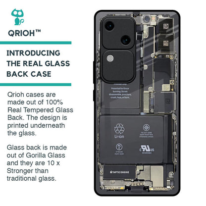 Skeleton Inside Glass Case for Vivo V30 5G