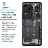 Skeleton Inside Glass Case for Vivo V30 5G