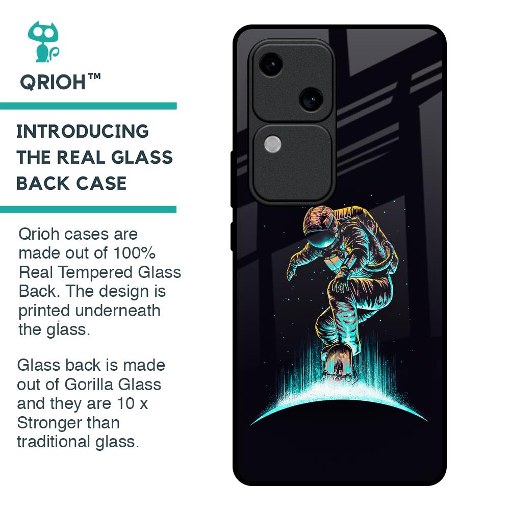 Star Ride Glass Case for Vivo V30 5G