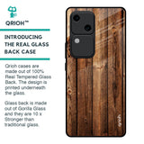 Timber Printed Glass Case for Vivo V30 5G