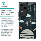 Astronaut Dream Glass Case For Vivo V30 5G