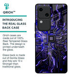 Techno Color Pattern Glass Case For Vivo V30 5G