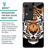 Angry Tiger Glass Case For Vivo V30 5G