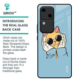 Adorable Cute Kitty Glass Case For Vivo V30 5G