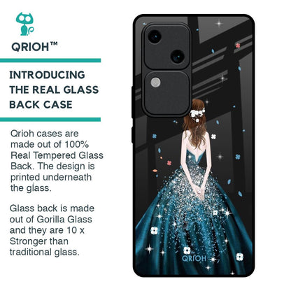 Queen Of Fashion Glass Case for Vivo V30 5G