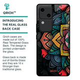 Retro Gorgeous Flower Glass Case for Vivo V30 5G