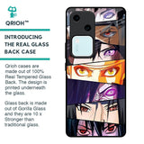 Anime Eyes Glass Case for Vivo V30 5G