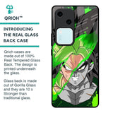 Anime Green Splash Glass Case for Vivo V30 5G