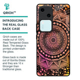 Floral Mandala Glass Case for Vivo V30 5G