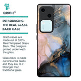 Marble Ink Abstract Glass Case for Vivo V30 5G