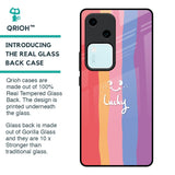 Lucky Abstract Glass Case for Vivo V30 5G