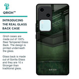 Green Leather Glass Case for Vivo V30 5G