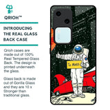 Astronaut on Mars Glass Case for Vivo V30 5G