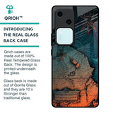 Geographical Map Glass Case for Vivo V30 5G