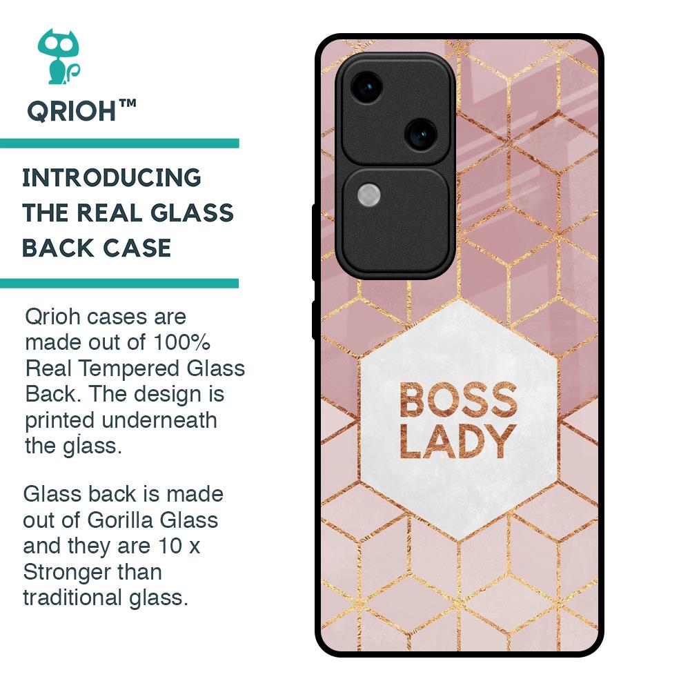 Boss Lady Glass Case for Vivo V30 5G