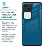 Cobalt Blue Glass Case for Vivo V30 5G