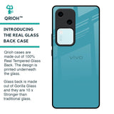 Oceanic Turquiose Glass Case for Vivo V30 5G