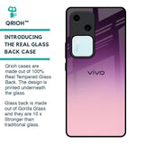 Purple Gradient Glass case for Vivo V30 5G