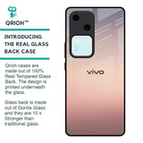 Golden Mauve Glass Case for Vivo V30 5G
