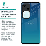 Celestial Blue Glass Case For Vivo V30 5G