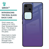 Indigo Pastel Glass Case For Vivo V30 5G