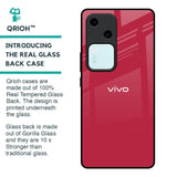 Solo Maroon Glass case for Vivo V30 5G