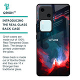 Brush Art Glass Case For Vivo V30 5G