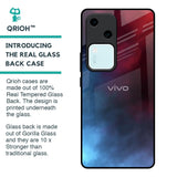 Smokey Watercolor Glass Case for Vivo V30 5G