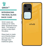 Fluorescent Yellow Glass case for Vivo V30 5G