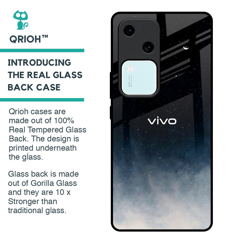 Aesthetic Sky Glass Case for Vivo V30 5G
