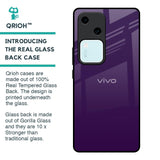 Dark Purple Glass Case for Vivo V30 5G
