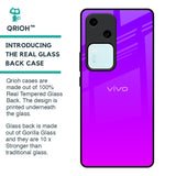 Purple Pink Glass Case for Vivo V30 5G