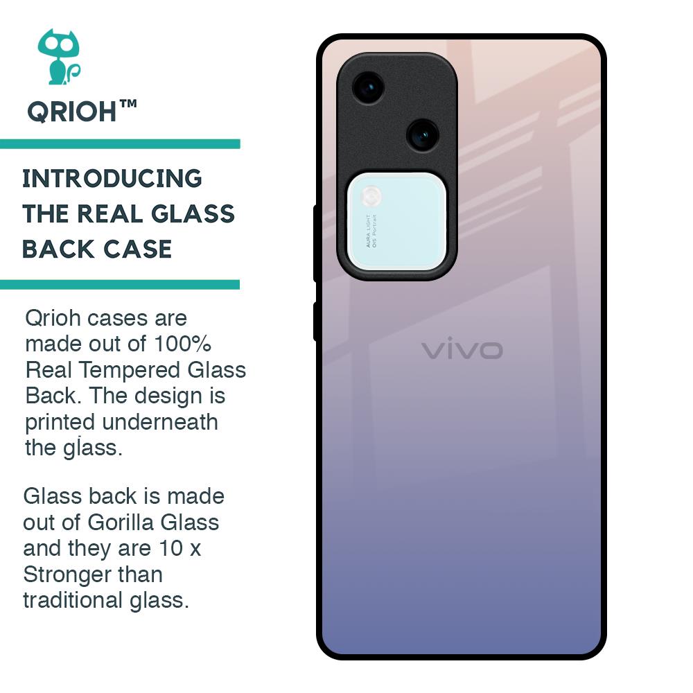 Rose Hue Glass Case for Vivo V30 5G