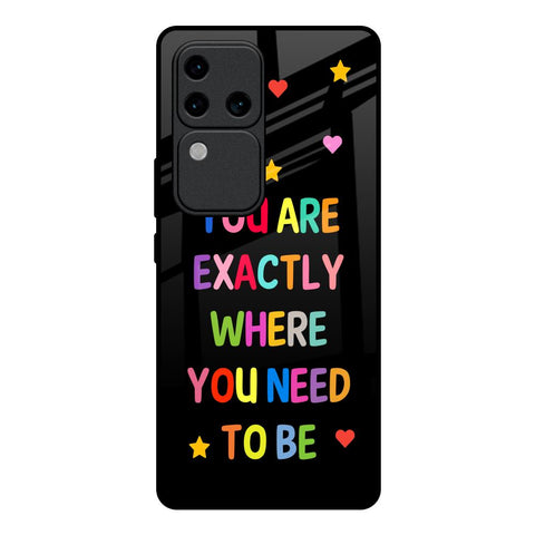 Magical Words Vivo V30 Pro 5G Glass Back Cover Online