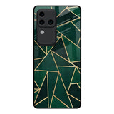 Abstract Green Vivo V30 Pro 5G Glass Back Cover Online